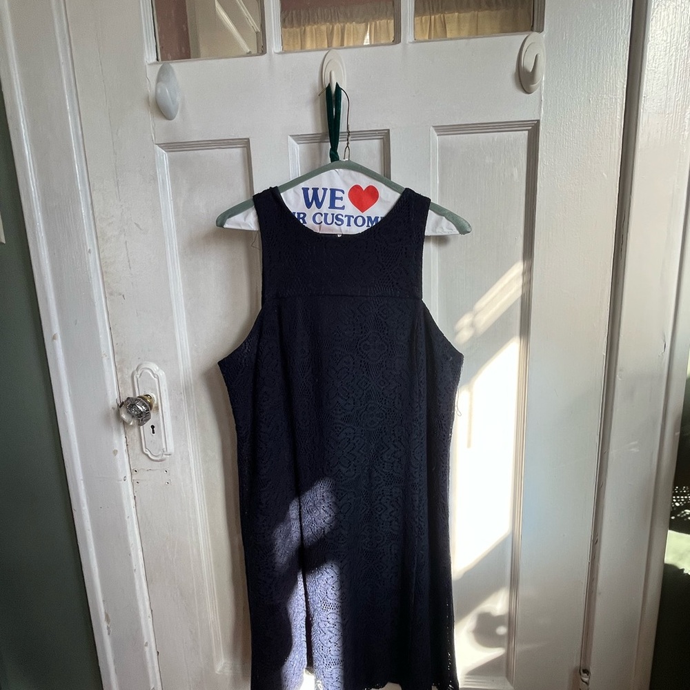 London Times Navy Dress